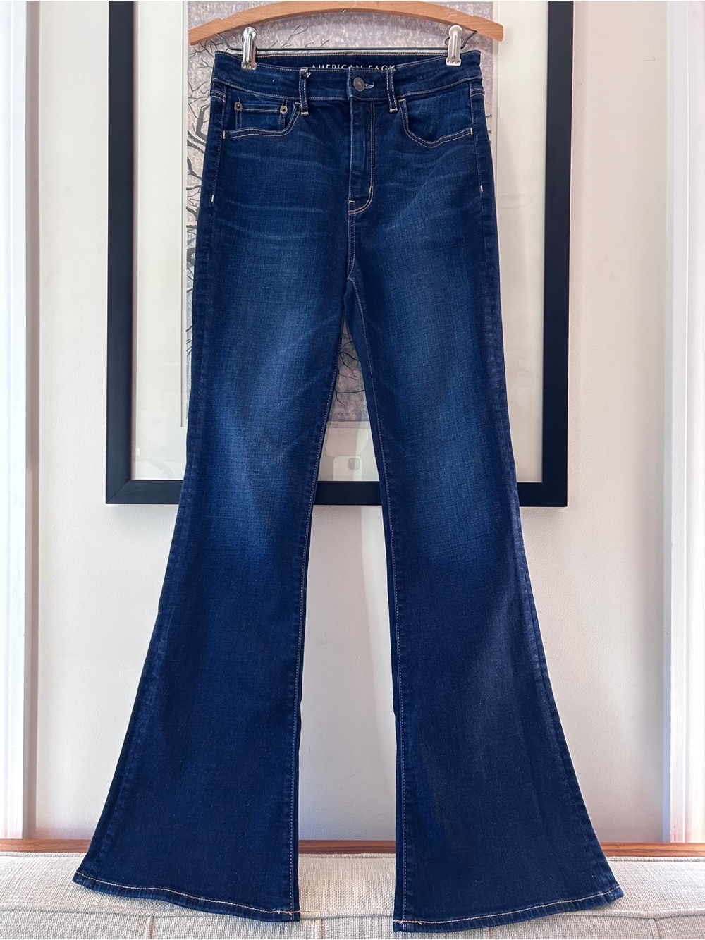 American Eagle Highest Rise Flare Jeans, Size 4